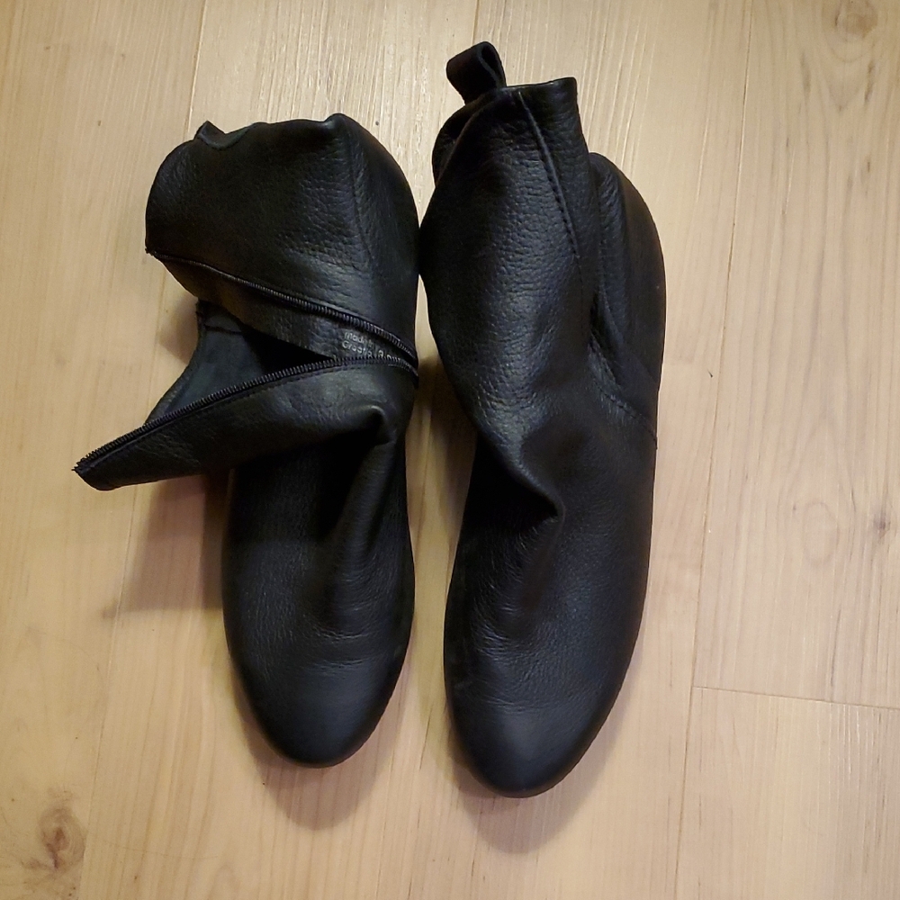 Arche Women's Lomage Booties Black Leather Ankle Boots Pre-owned 37cm